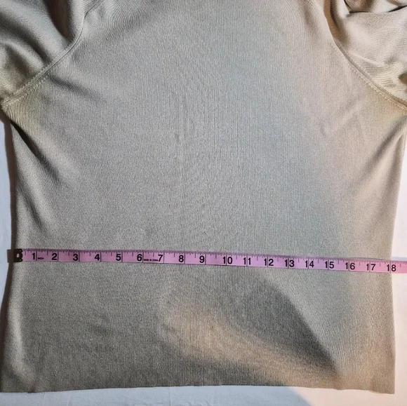 Valerie Separates 100% Silk Grey Mock Neck Sweater PL - READ DESC - Picture 5 of 10